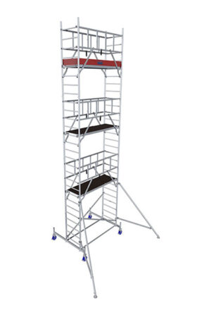 Hliníkové lešenie pojazdné ProTec 0,7x2,0m, výška 8,3m KRAUSE