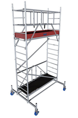 Hliníkové lešenie pojazdné skladacie ProTec XS KRAUSE 0,7 x 2,0m, výška 4,8m