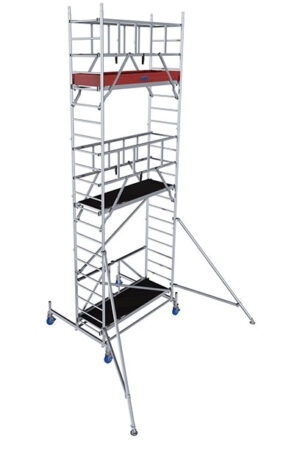 Hliníkové lešenie pojazdné skladacie ProTec XS KRAUSE 0,7×2,0m, výška 6,8m