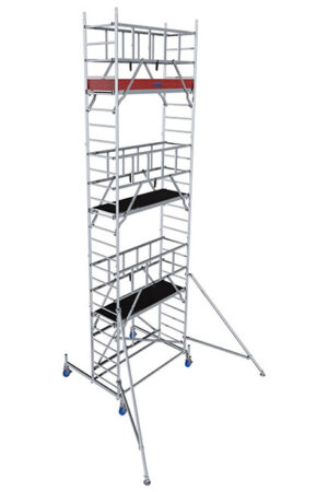 Hliníkové lešenie pojazdné skladacie ProTec XS KRAUSE 0,7 × 2,0m, výška 7,8m