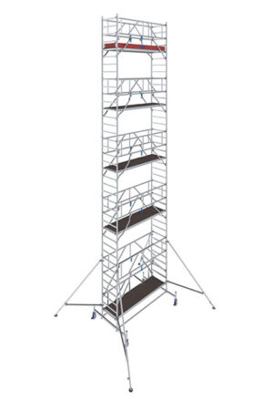 Hliníkové lešenie pojazdné Stabilo10 KRAUSE, 0,75x2,5m, výška 11,4 m