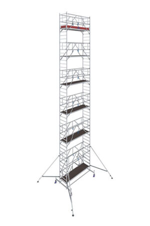Hliníkové lešenie pojazdné Stabilo10 KRAUSE, 0,75x2,5m, výška 13,4 m