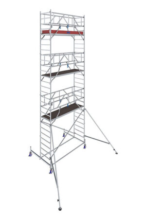 Hliníkové lešenie pojazdné Stabilo10 KRAUSE, 0,75x2,5m, výška 8,4 m