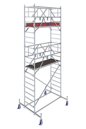 Hliníkové lešenie pojazdné Stabilo10 KRAUSE, 0,75x2,0m, výška 6,40m