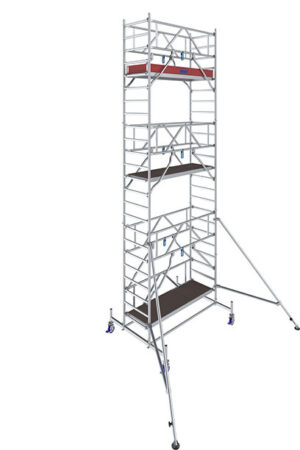 Hliníkové lešenie pojazdné Stabilo10 KRAUSE, 0,75x2,0m, výška 7,40m