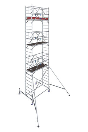 Hliníkové lešenie pojazdné Stabilo10 KRAUSE, 0,75x2,0m, výška 8,40m