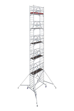 Hliníkové lešenie pojazdné Stabilo10 KRAUSE, 0,75x2,0m, výška 12,40m