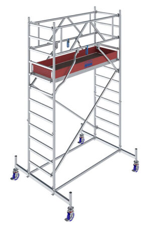 Hliníkové lešenie pojazdné Stabilo10 KRAUSE, 0,75x2,0m, výška 4,40m