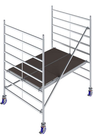 Hliníkové lešenie pojazdné Stabilo50 KRAUSE, 1,5x2,0m, výška 3 m