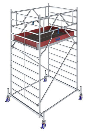 Hliníkové lešenie pojazdné Stabilo50 KRAUSE, 1,5x2,0m, výška 4,4m