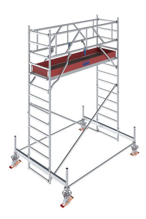 Lešenie pojazdné Stabilo100 KRAUSE, 0,75 x 2,50 m, výška 4,50 m