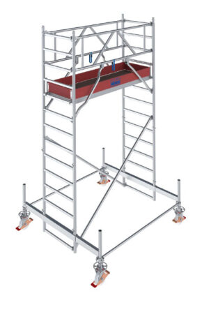 Lešenie pojazdné Stabilo100 KRAUSE, 0,75 x 2,00 m, výška 4,50 m