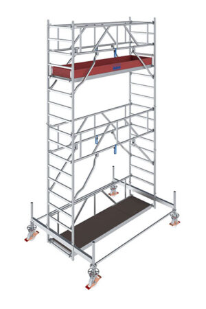 Lešenie pojazdné Stabilo100 KRAUSE, 0,75 x 2,50 m, výška 5,50 m