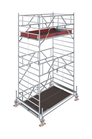 Hliníkové lešenie pojazdné Stabilo500 KRAUSE, 1,50x2,50 m, výška 5,50 m