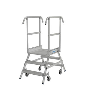 Podesta hliníková, pojazdné schody obojstranné, 2x3 stupne KRAUSE